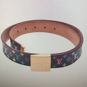 Louis Vuitton black multi belt